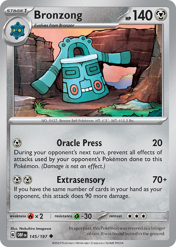 Obsidian Flames Bronzong #145/197